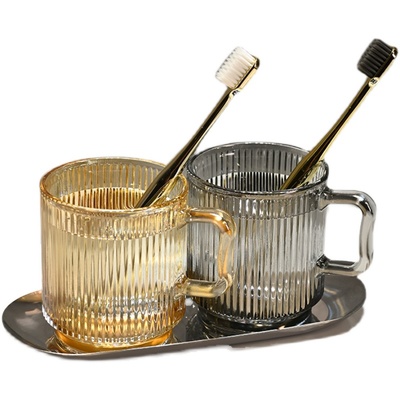 漱口杯家用刷牙洗漱杯牙具牙缸高档一家三口四口情侣牙刷杯子套装