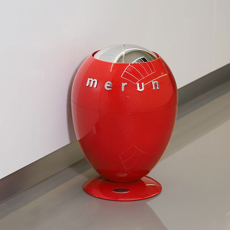 英国智能感应垃圾桶家用厨房客厅厕所高颜值可爱轻奢大号新款红色