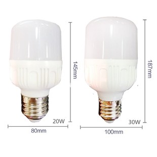 E27螺口LED灯泡平头5w10w15w20w30w防水防尘家用室内超亮节能灯