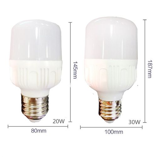 E27螺口LED灯泡平头5w10w15w20w30w防水防尘家用室内超亮节能灯
