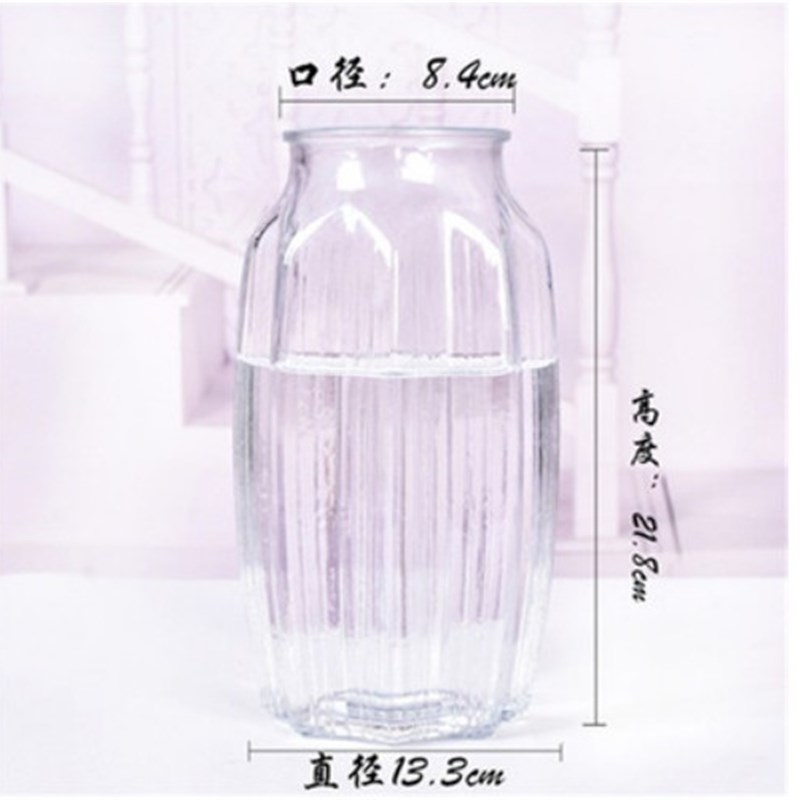 包邮减价欧式花瓶摆件彩色花瓶透明小清新水培花瓶客厅创意插花瓶