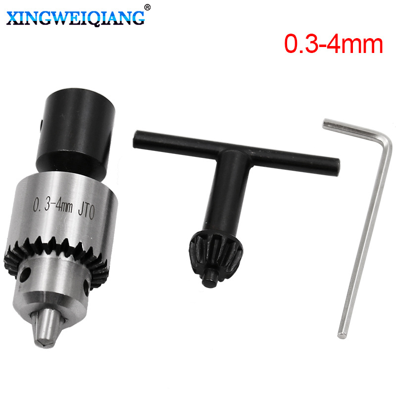 0.3-4MM精密jto微型迷你电磨机电钻夹头卡头器多功能配件多用转子