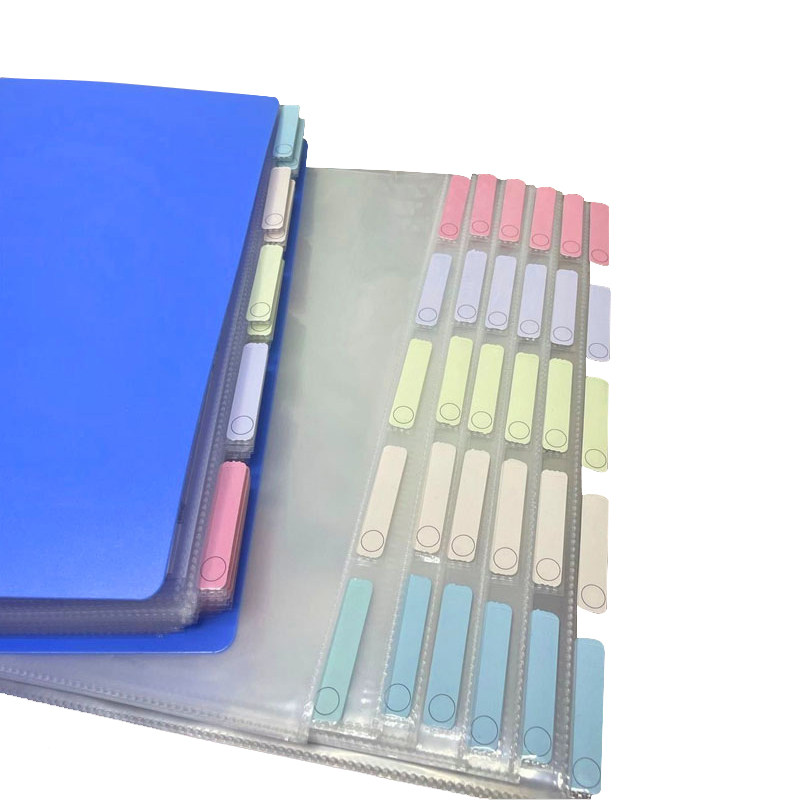 索引文件袋标签插槽办公收纳活页夹家庭管理资料册合同存放文件夹