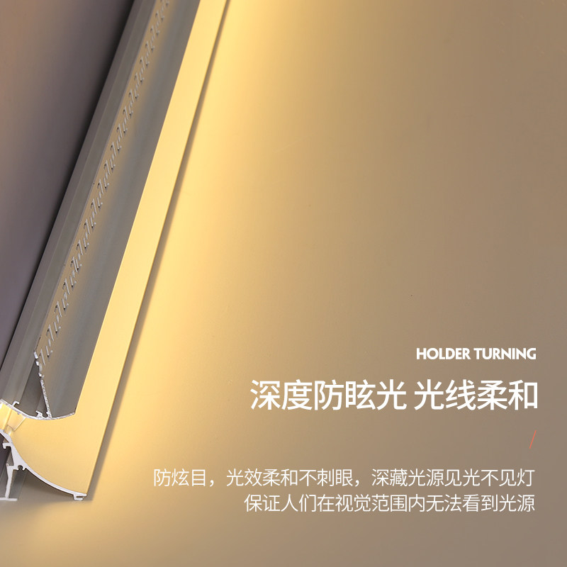 线性灯洗墙灯无边框客嵌入式弧形变压器贴片预埋调光无频闪线条灯,家装灯饰光源,室内LED灯带,淘宝优惠券,粉丝福利购,淘宝优惠卷