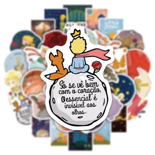 50张B612星球小王子手绘卡通文艺贴纸笔记本手机水杯diy防水装 饰