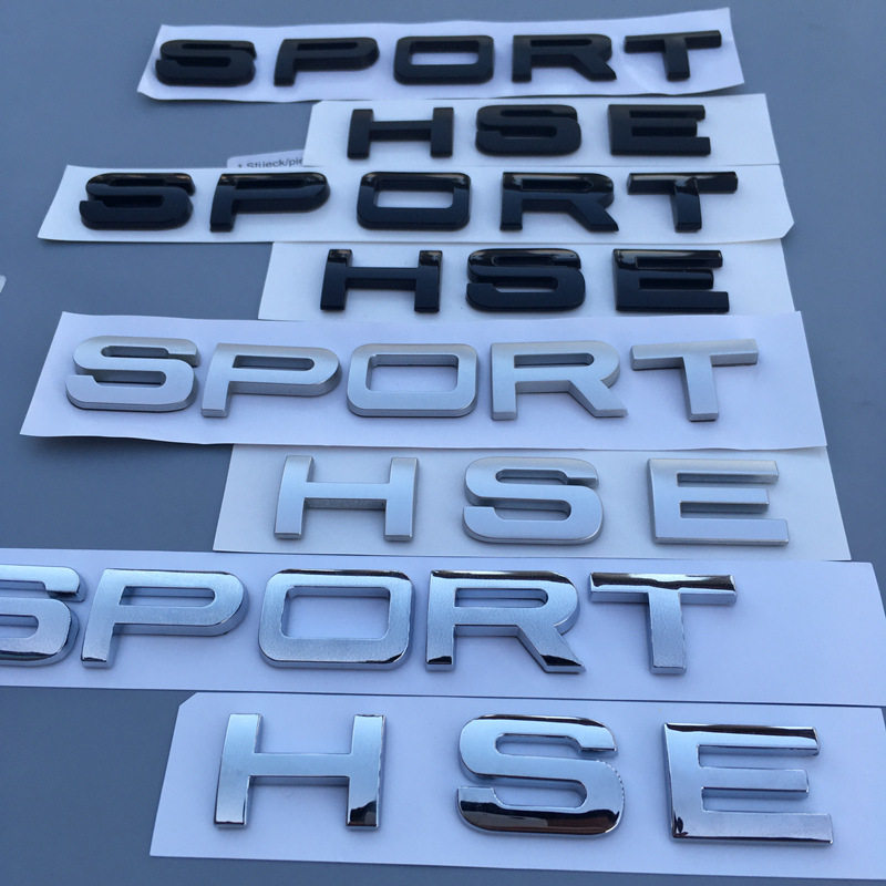 适用贴SPORT字标揽胜标志HSE标后运动版车标尾门改装车老款