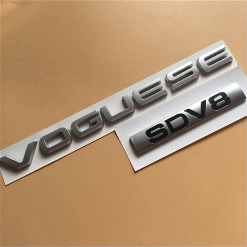 适用车标新款车尾揽胜标志VOGUES标字行政SDV8尾标标SCV6尾箱