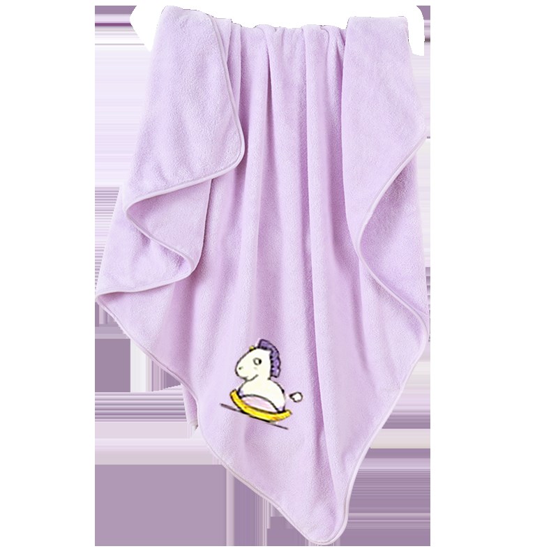 婴儿浴巾儿童专用大童夏季宝宝毛巾洗澡珊瑚绒比纯棉超软春秋薄款