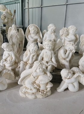 欧式花园庭院阳台婚庆丘比特小天使人物景观雕塑户外创意装饰摆件