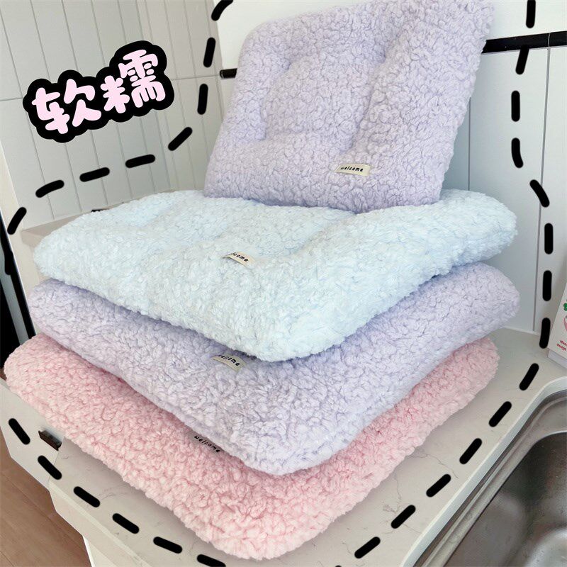 软乎秋冬季狗窝宠物垫子地垫保暖毛绒猫咪小型犬笼子垫泰迪睡觉垫