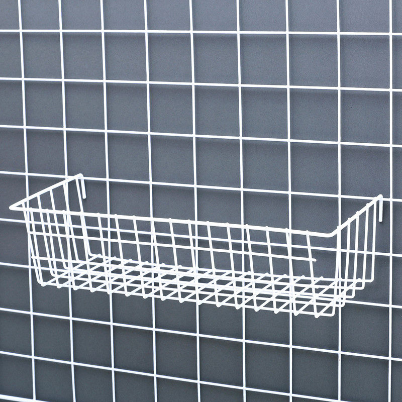 网片网格置物架托盘网架挂篮超市置物蓝家用浴室整理收纳铁艺篮子