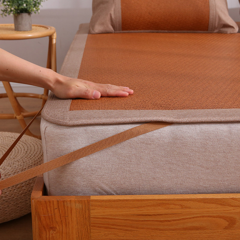 老席匠高档加厚凉席藤席子定做制家用草席子天然纯藤床笠款夏季天