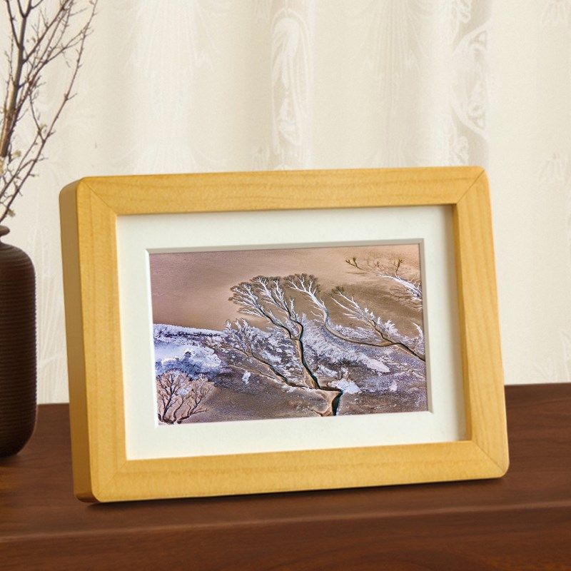 实木相框空框摆台高级感洗照片定制6寸7寸8加打印相册画框挂墙a4