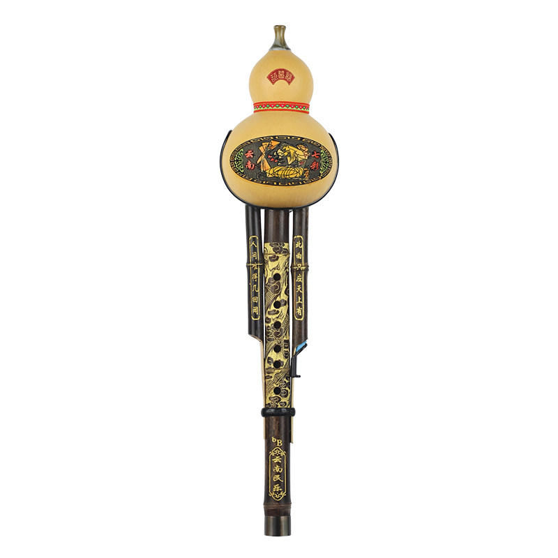 天然紫竹葫芦丝乐器c调小学生降b调初学专业演奏型儿童专用七孔