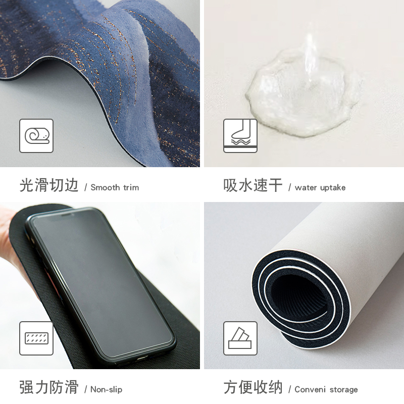 油画厨房专用长条地垫硅藻泥吸水脚垫防滑防油地毯门垫定制