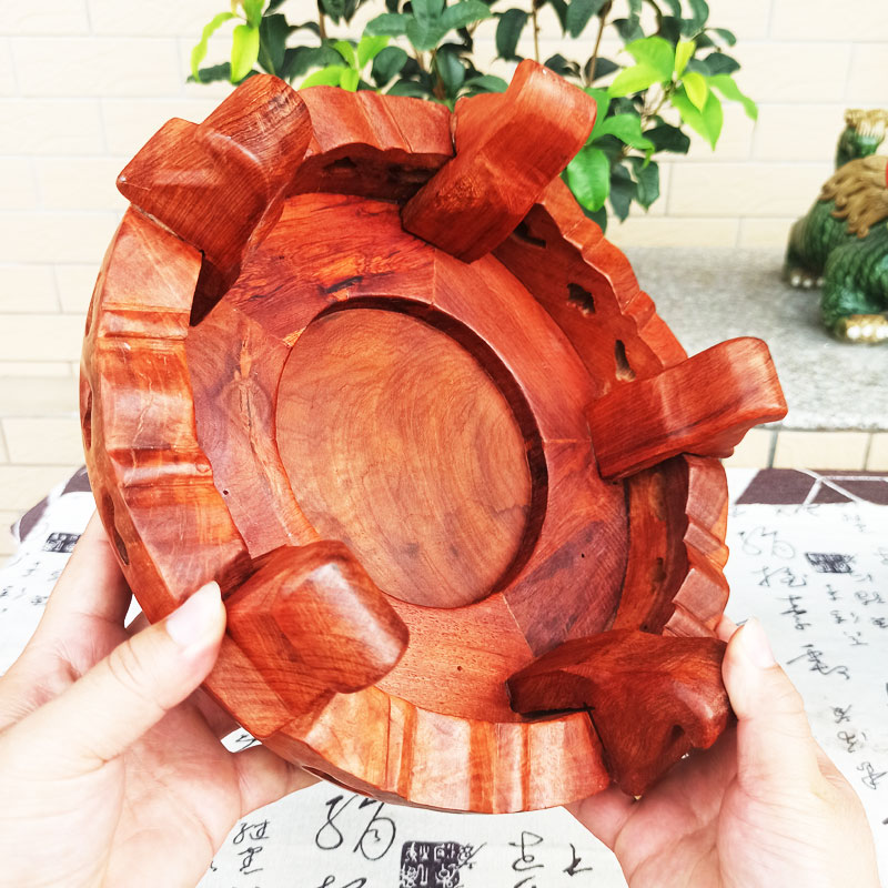 缅甸花梨木花盆底座实木花瓶底座托葫芦底座托架盆景托台摆件底座