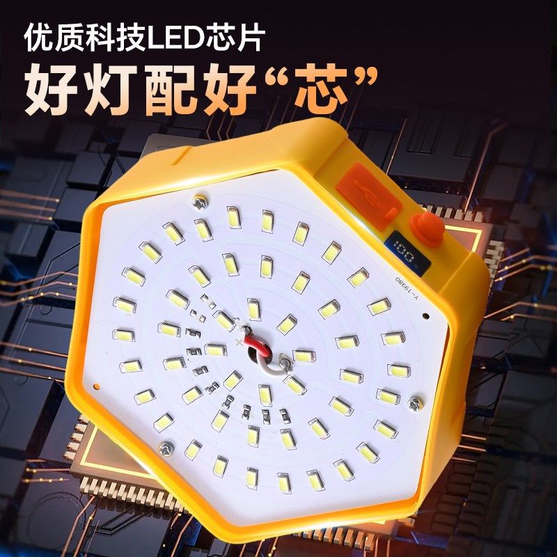 led充电灯泡摆摊夜市专用超亮户外露营挂灯家用停电应急超长续航