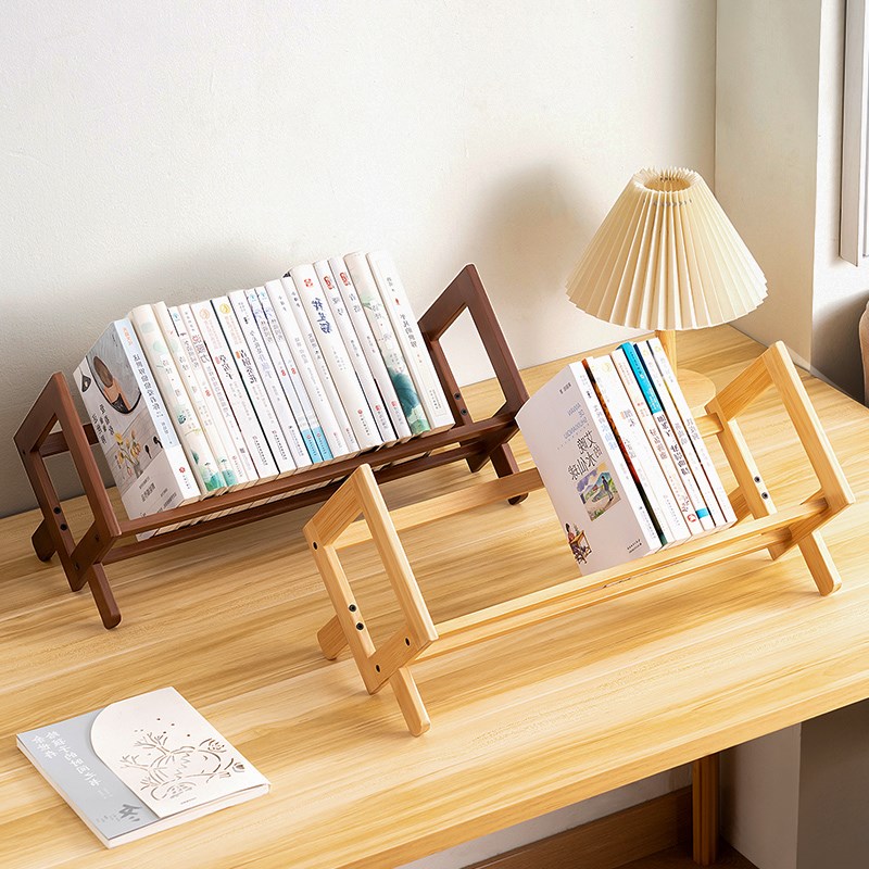 桌面小型书架收纳置物架办公室桌上整理客厅餐桌台面多层摆放简约