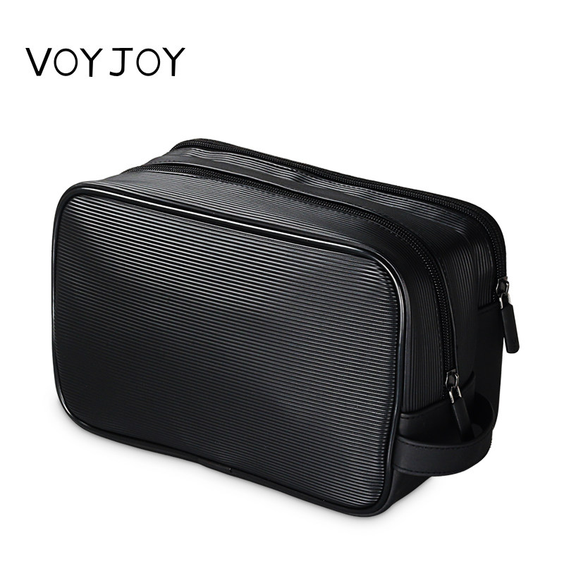 VOYJOY男士商务洗漱包大容量防水收纳袋出差旅行洗澡浴包干湿分离