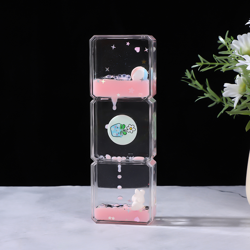 新款创意可爱油漏小摆件治愈解压油滴沙漏同学生日圣诞节礼物