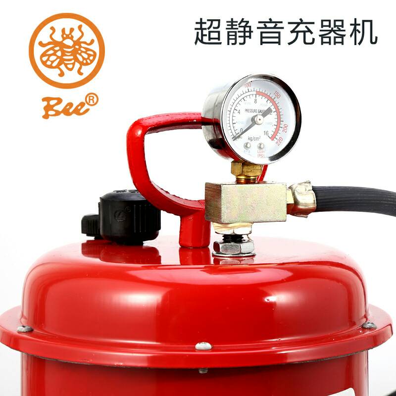 蜜蜂静音充气泵220V蓝球足球气球电动车摩拖车自行车汽车打气包邮