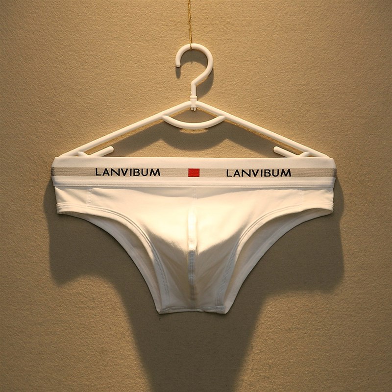 3条装 三角裤男拉架棉低腰凹凸加大囊袋性感比基尼男士内裤三角