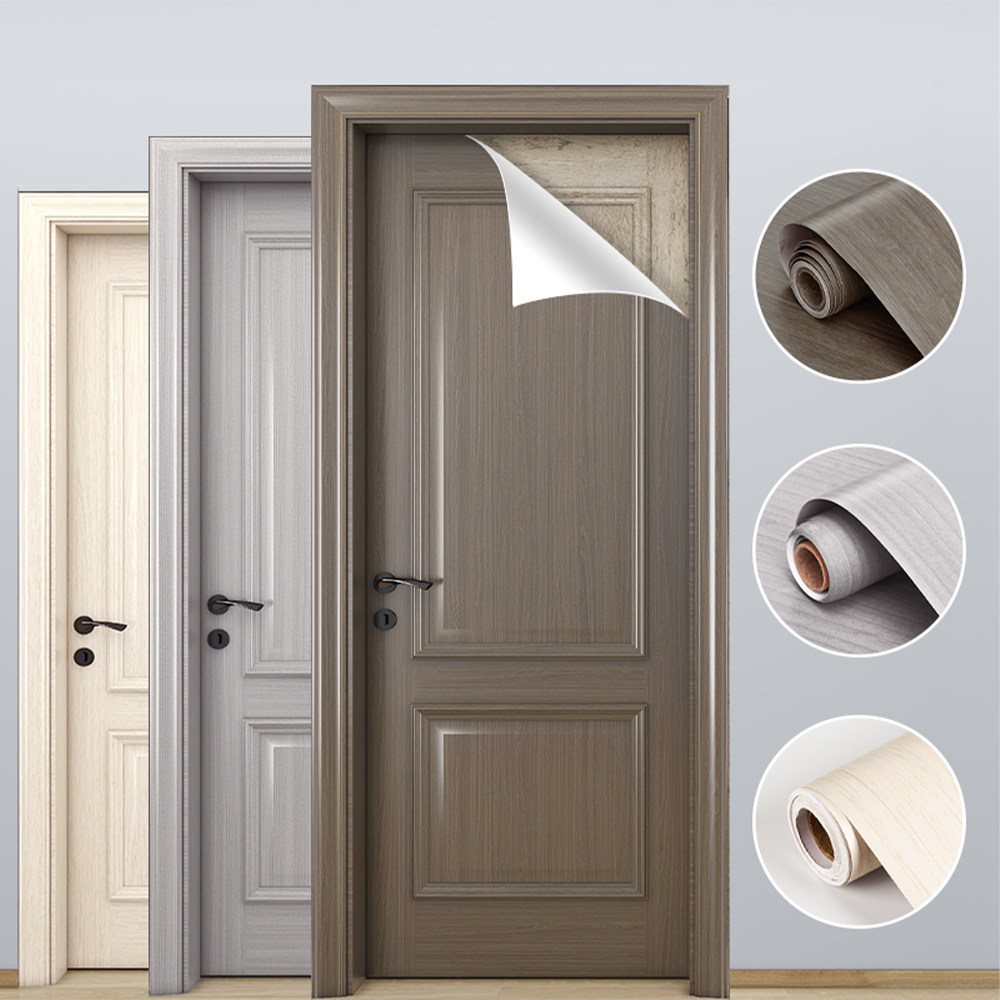 门贴纸木门翻新自粘贴门壁纸老式门改色贴膜旧门改造翻新全包门贴