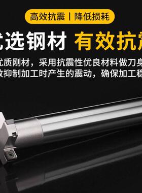 HQWT型铣刀杆TS数控T型槽铣M刀杆直刃柄T型刀三面开槽杆加长梯形