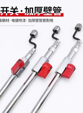 轮胎快速充气杆货表车加杆带油厚开关手摇打气咀嘴大88791车气加
