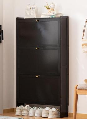 家用极11728门口鞋柜高款立式入户柜一体柜门外入廊用走窄户翻斗