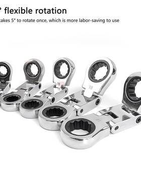 5p棘耐cs迷你双摇头轮JRT扳手迷固你汽修扳手方便携带易于使用坚