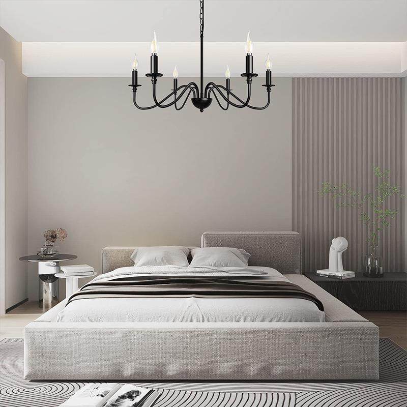 美厅式复艺客厅黑色古吊灯个性铁57608创意客厅餐灯卧室书房蜡烛,家装灯饰光源,智能吊灯,淘宝优惠券,粉丝福利购,淘宝优惠卷