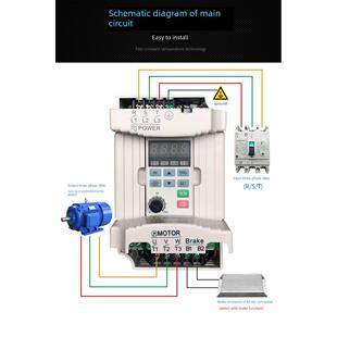 全新变频器 VFD007M23A 220V/230V 0.75KW 三相220输入