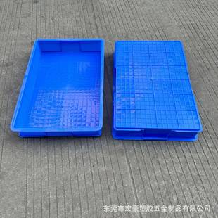 蓝色加厚可堆叠塑料托盘pp5号塑料方盘620 95mm塑料周转方盘 420