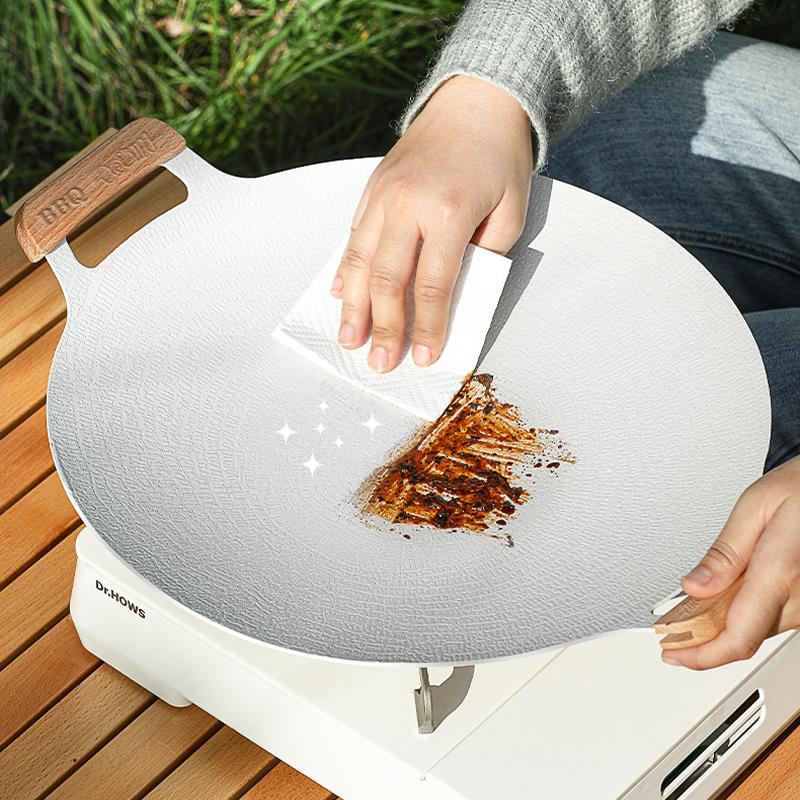 户外露营盘烧烤盘韩式烤烧肉肉盘铁板家用烤锅烤麦XYY-MBKP饭石煎