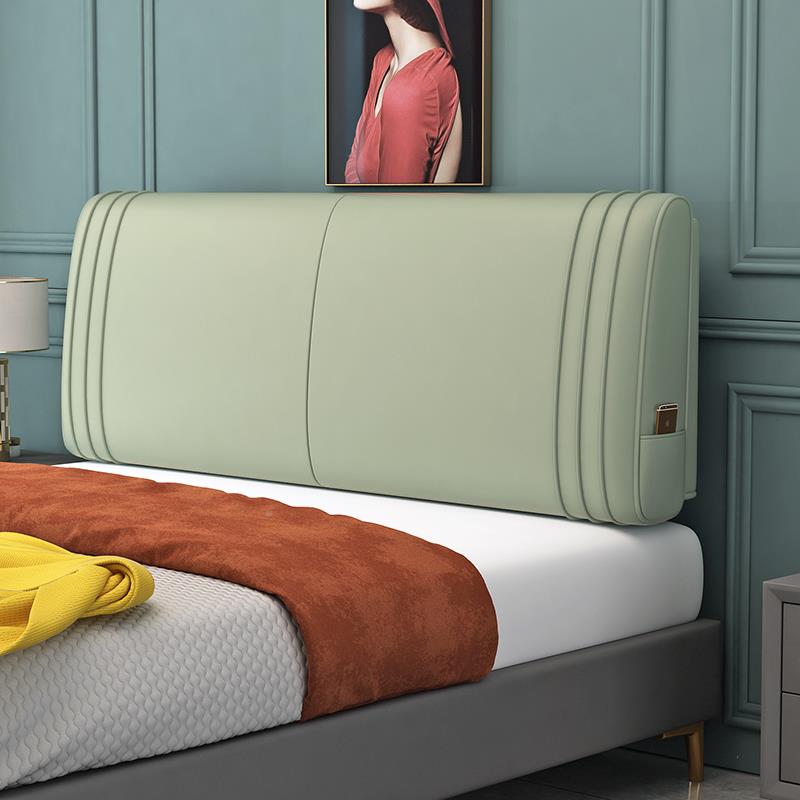 科技布床头软包靠垫卧室榻榻米背床头板靠软包PIL大背自垫粘靠可