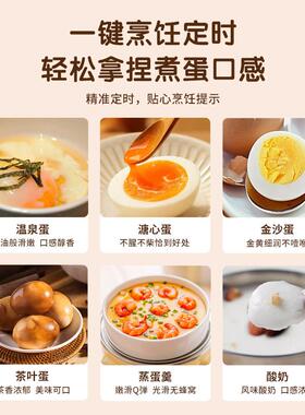 荣事煮蛋器蒸达蛋器自动断电小型宿舍煮鸡蛋RS-Q308神器多用功能