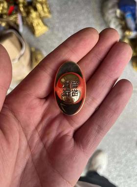 纯黄铜元宝摆件户玄关招财实心貔聚宝盆财神家貅居入饰厅品IVU客