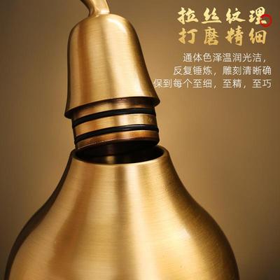 挂葫铜芦摆件黄铜八麒ZY-00320麟貔貅葫芦开口开盖空心卦家居件玄