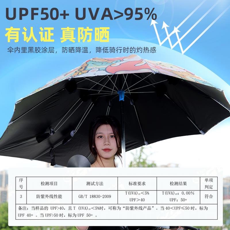 新款电动车雨伞雨棚篷遮阳棚防晒用电瓶车专外遮6阳卖伞RCSTAR加