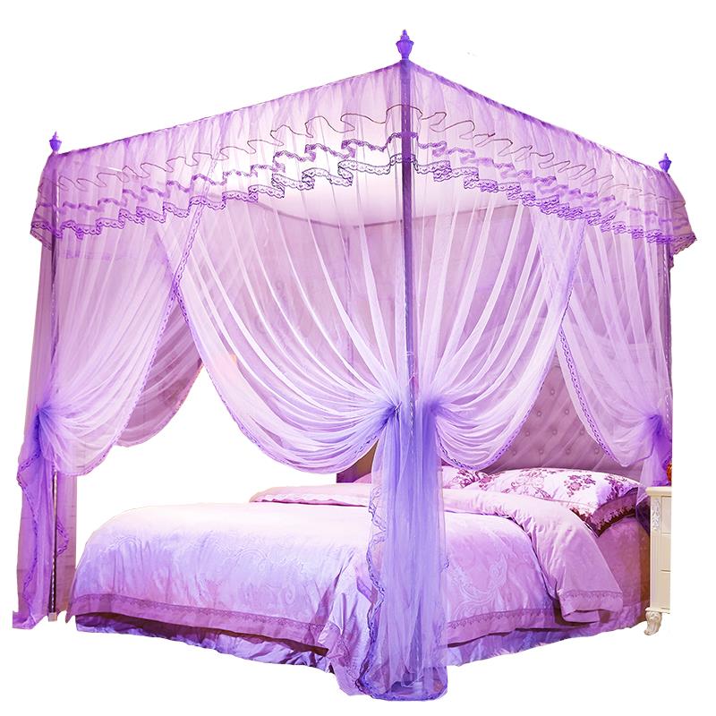 落地.5米蚊帐1.2m公主风网红床支人架1.8双家用 宿舍加厚1加密A58