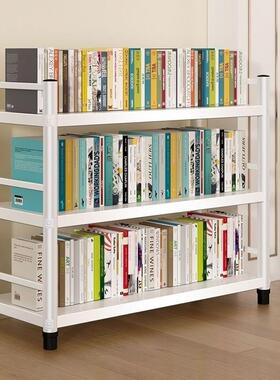 厚钢书落地多层架书大容量结实学放生书柜白色客厅书JHY房卧制室