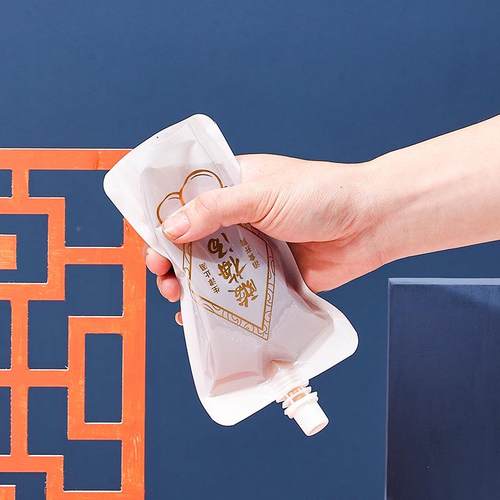 食现货一次性酸CMN包梅汤吸嘴袋商用外带酸梅汁装袋自立打包袋品