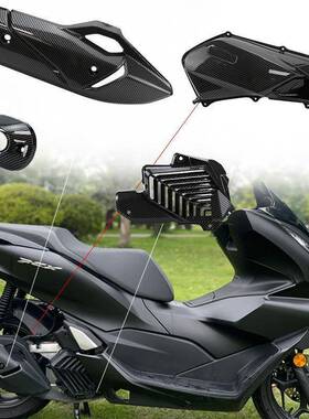 用盖2113825-2款PCX160改装3水转印碳纤维纹装饰盖适排气罩空滤水