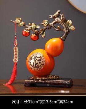新中大葫芦关摆件搬新房TM681583子乔迁礼物客厅玄酒柜工艺品家式
