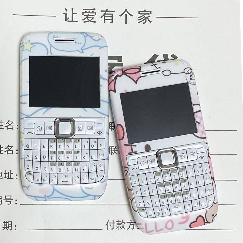 学生全键盘可爱E63移动联通电信全网通4G戒网瘾备用黑红蓝莓手机