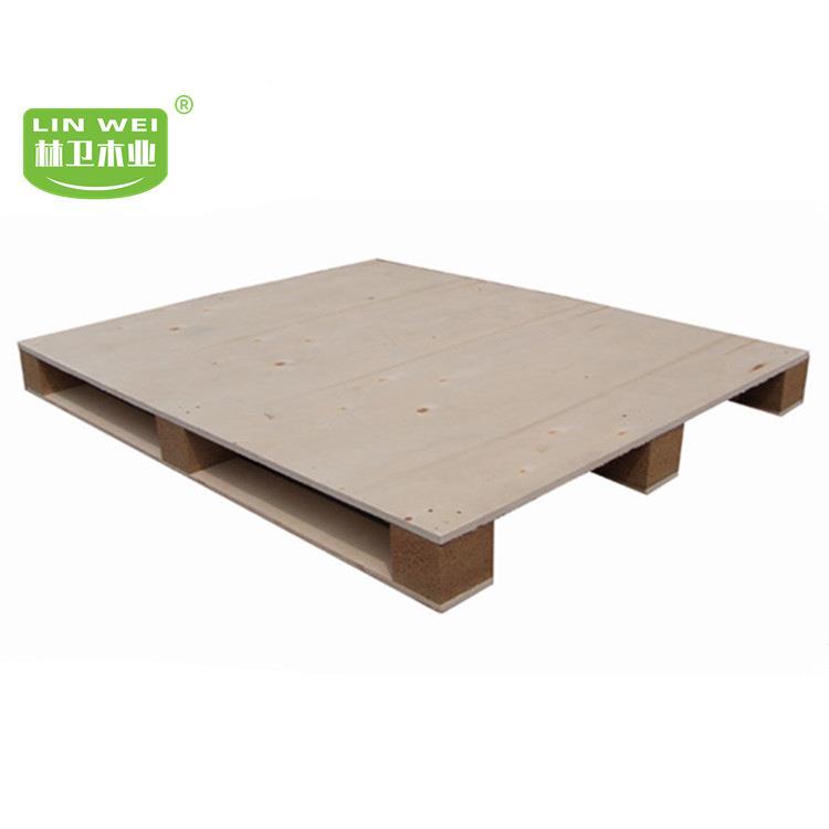 胶出口免熏蒸托盘川字面单面拖UFO盘九脚墩车合板卡板叉木栈板四