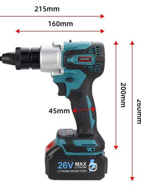 海鲨L飞12无刷E电动拉母枪21V785充电自全动铆螺母枪铆钉拉帽螺母