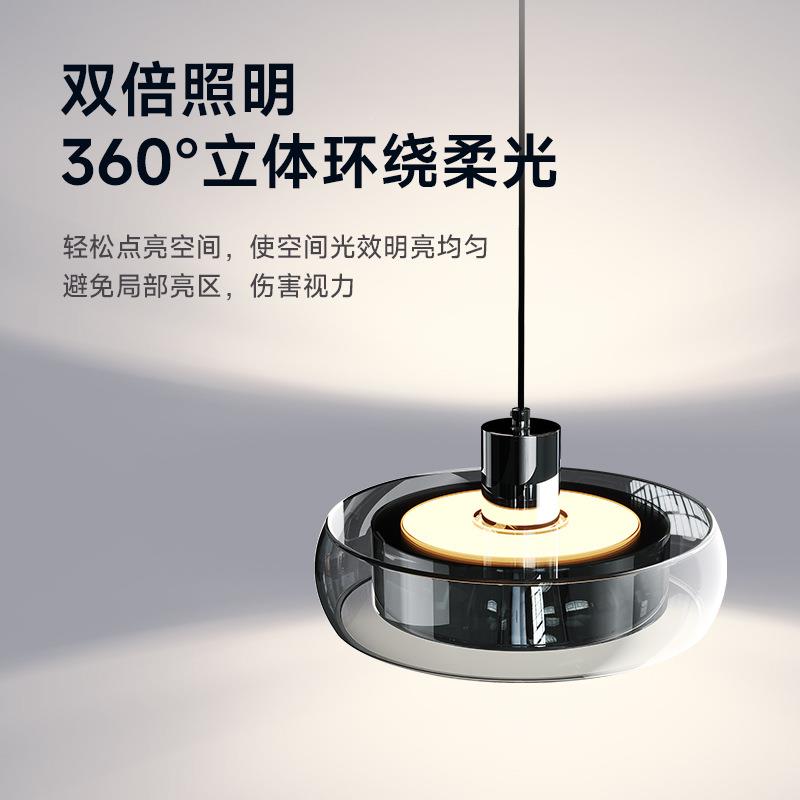 普瑞全光谱璃餐厅吊灯2025意式轻款奢餐桌灯具253现代简岛台玻吊