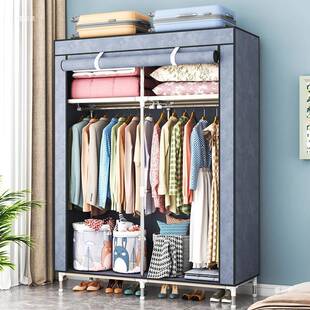 衣柜易布衣柜22924用卧室组装柜子家出简租房用大衣橱实耐用简结
